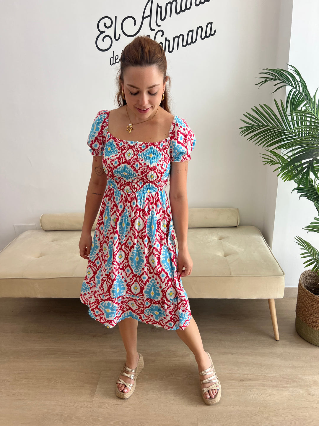 Vestido Candela coral