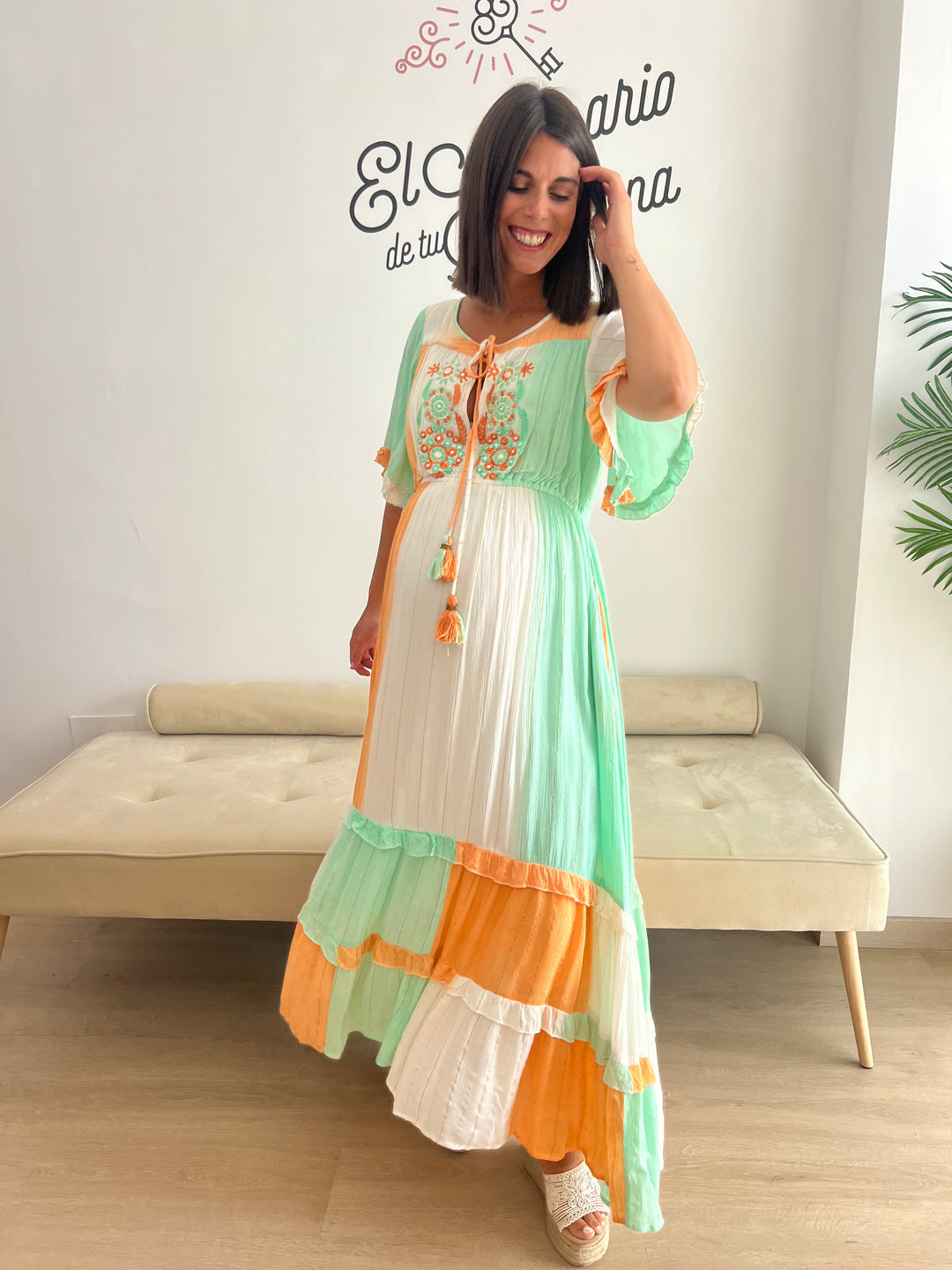 Vestido Manacor mandarina
