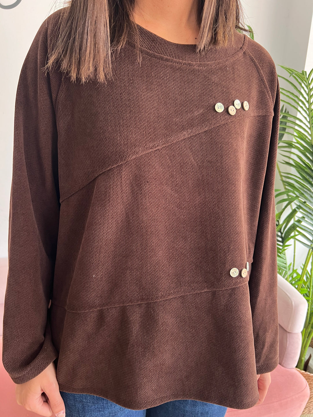 Sudadera Charly marrón