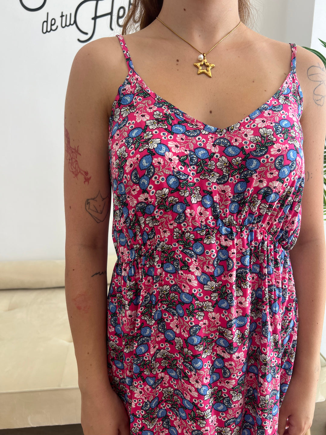 Vestido Anita fucsia