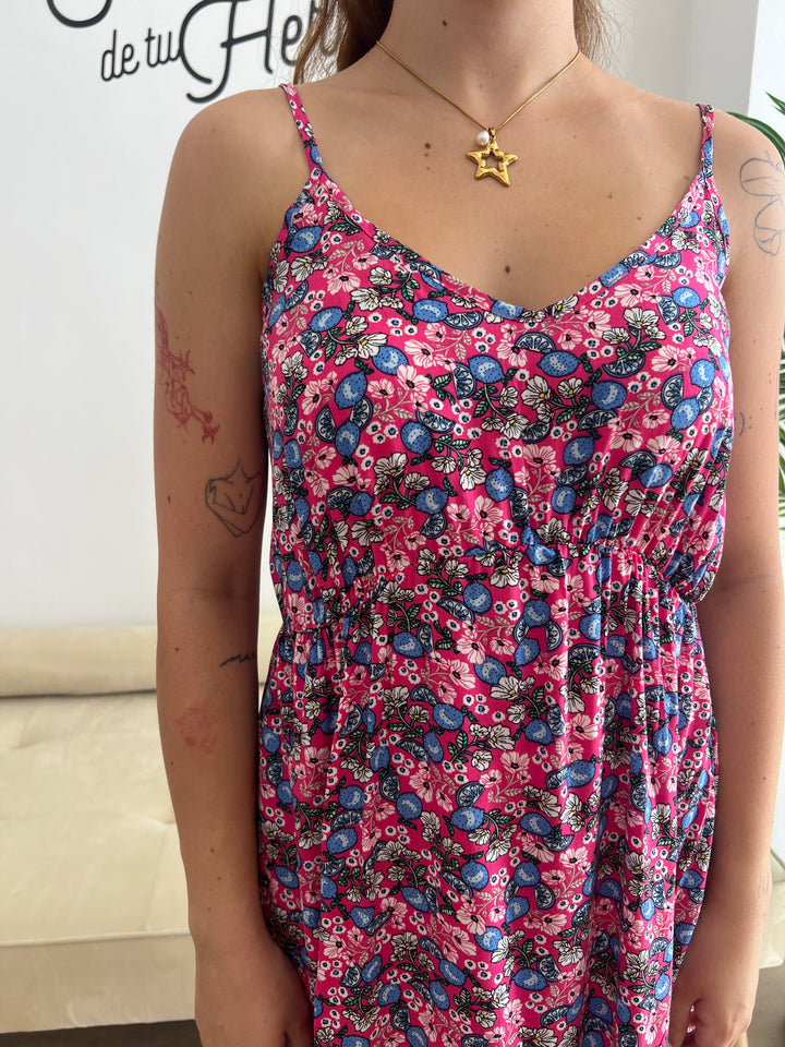 Vestido Anita fucsia