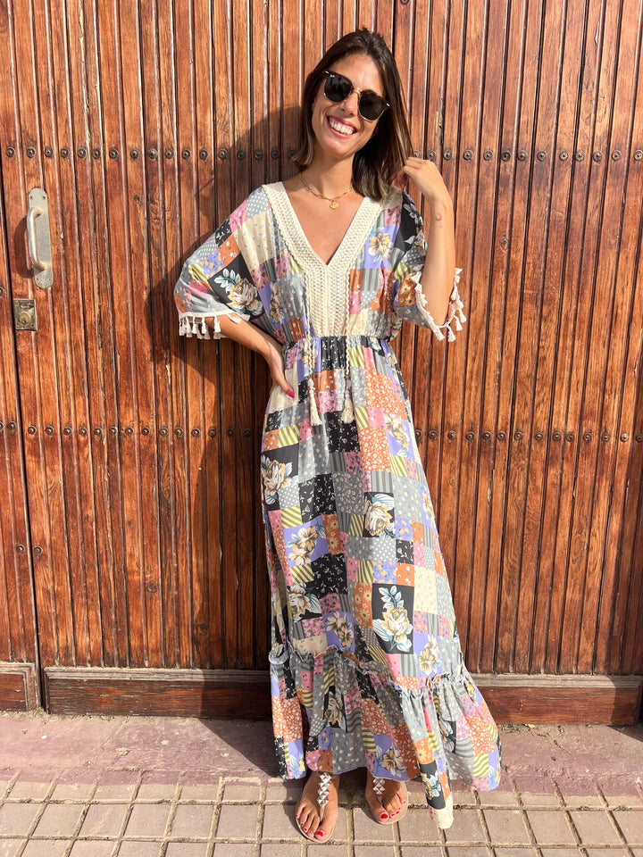 Vestido Rosy gris