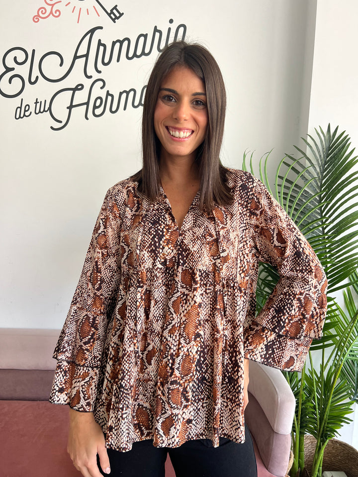 Blusa Diana marrón
