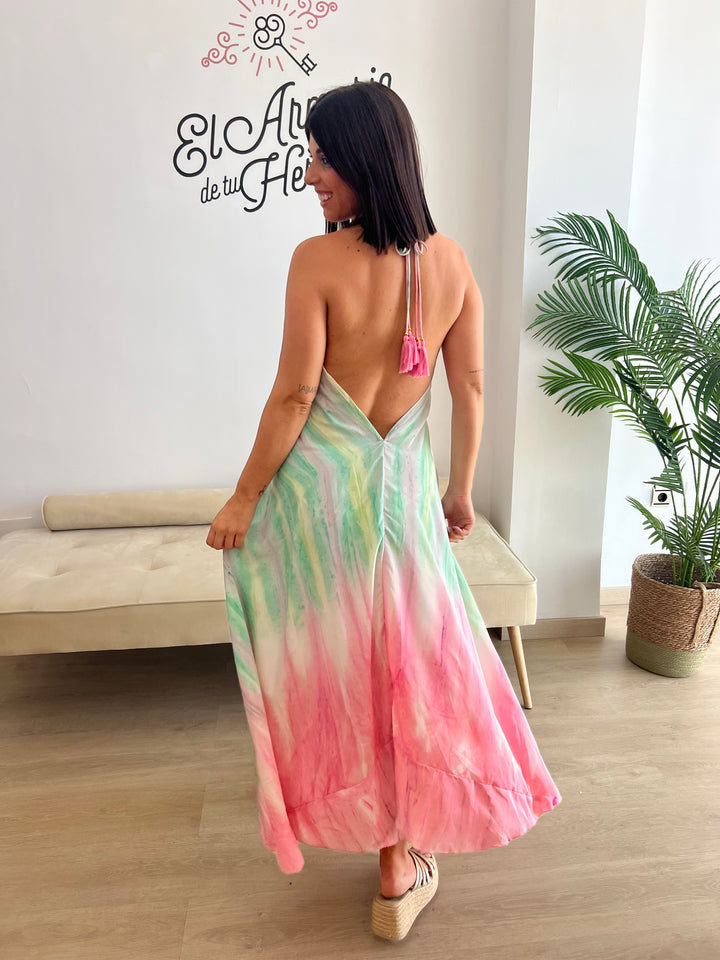 Vestido Bali fucsia