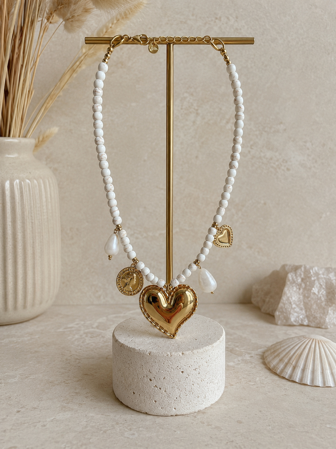 Collar Aurora blanco (acero)