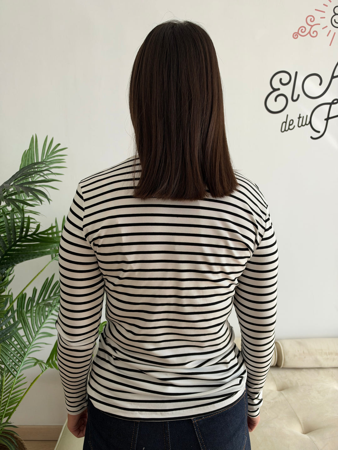 Camiseta Fashion blanco-negro