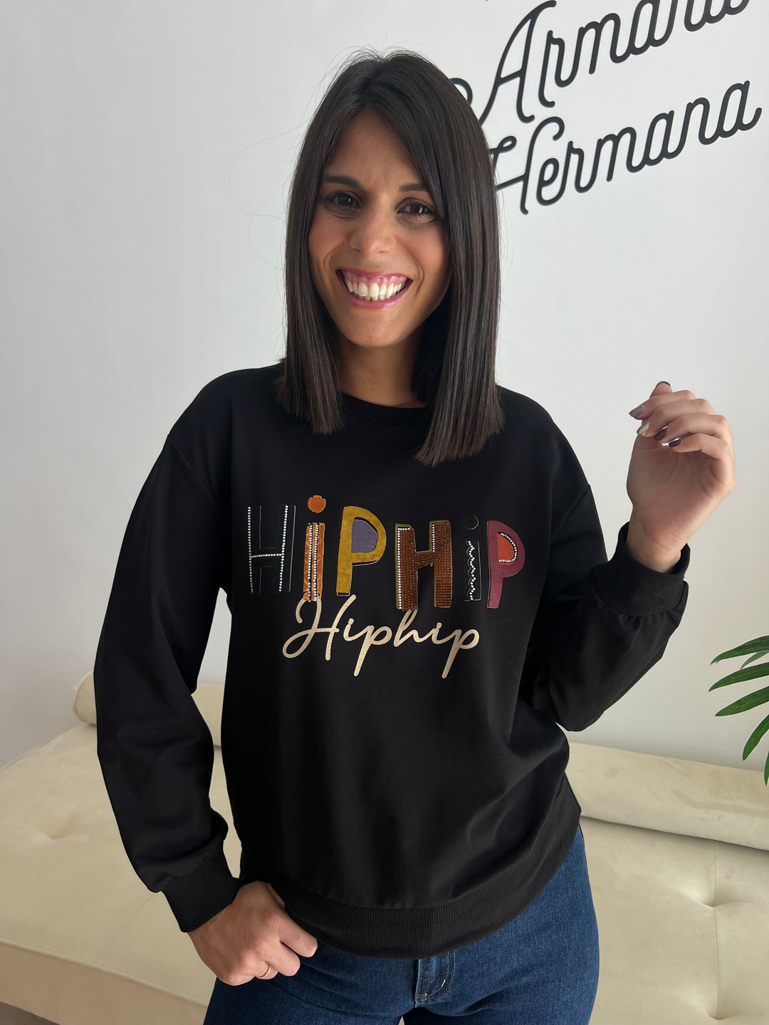 Sudadera Hip Hip negro
