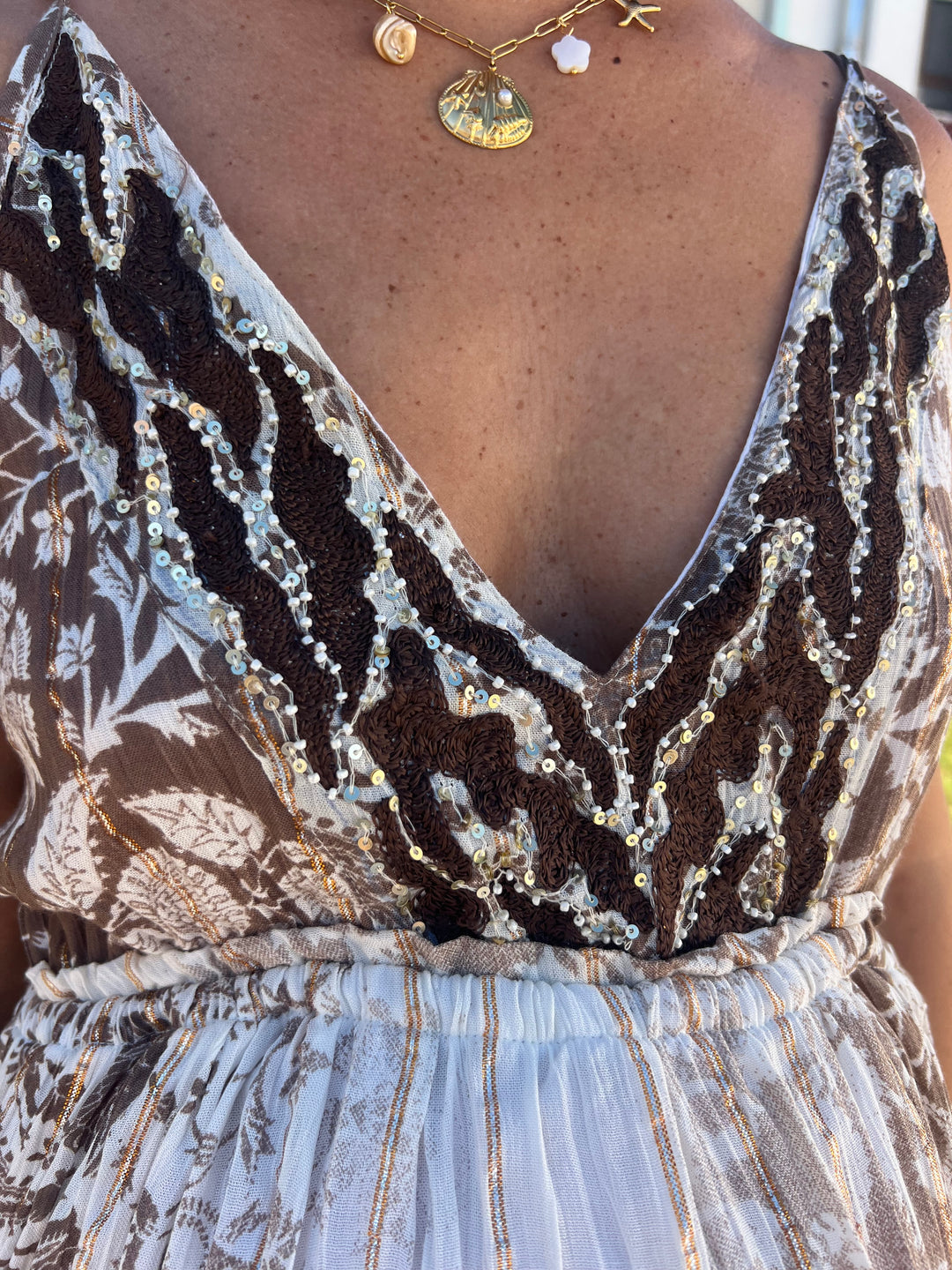 Vestido Menorca marrón