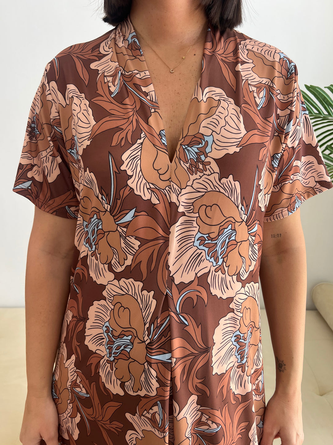 Vestido Corina marrón