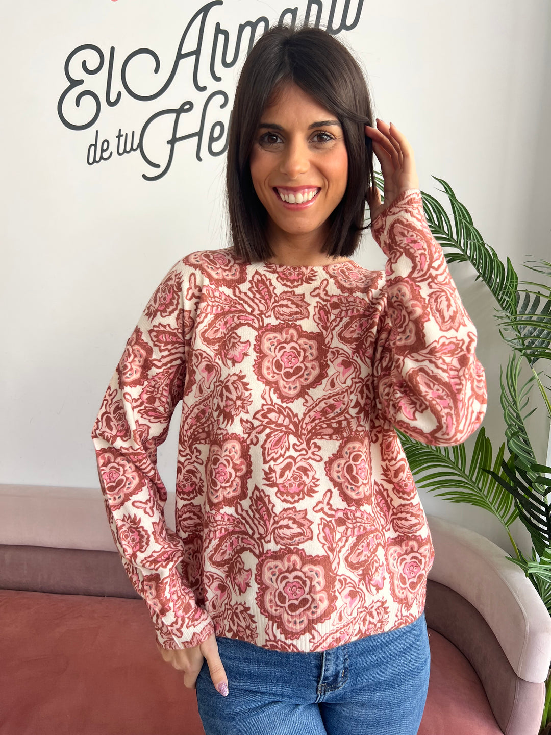 Jersey Leonor burdeos