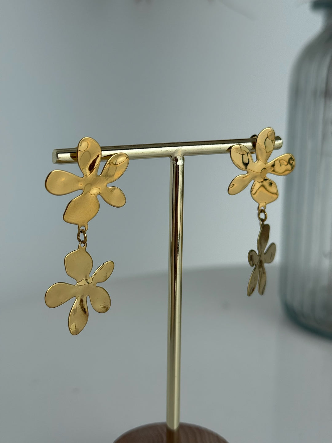 Pendientes Flores (acero)