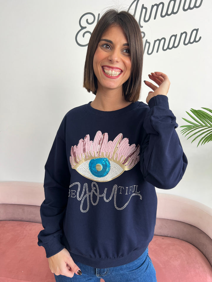 Sudadera You azul marino