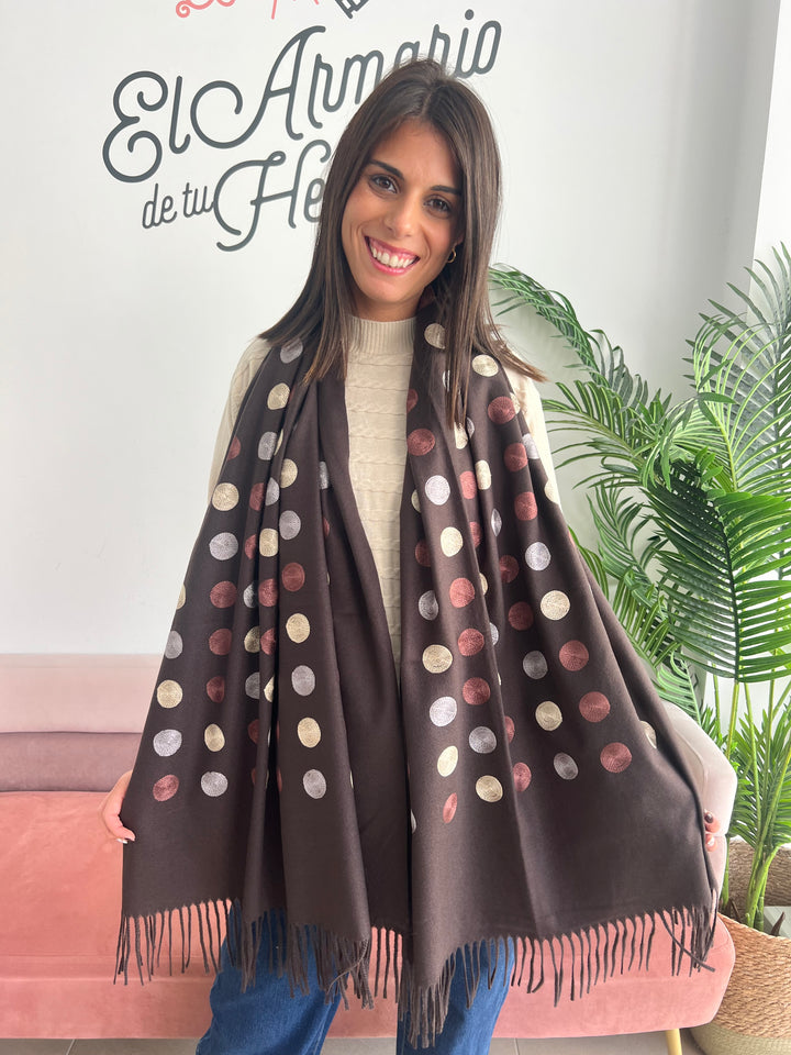 Bufanda Maica marrón
