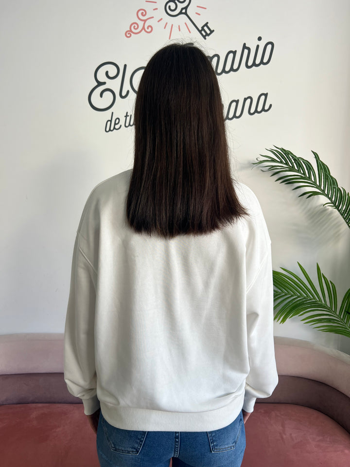 Sudadera Frida Corazones azul