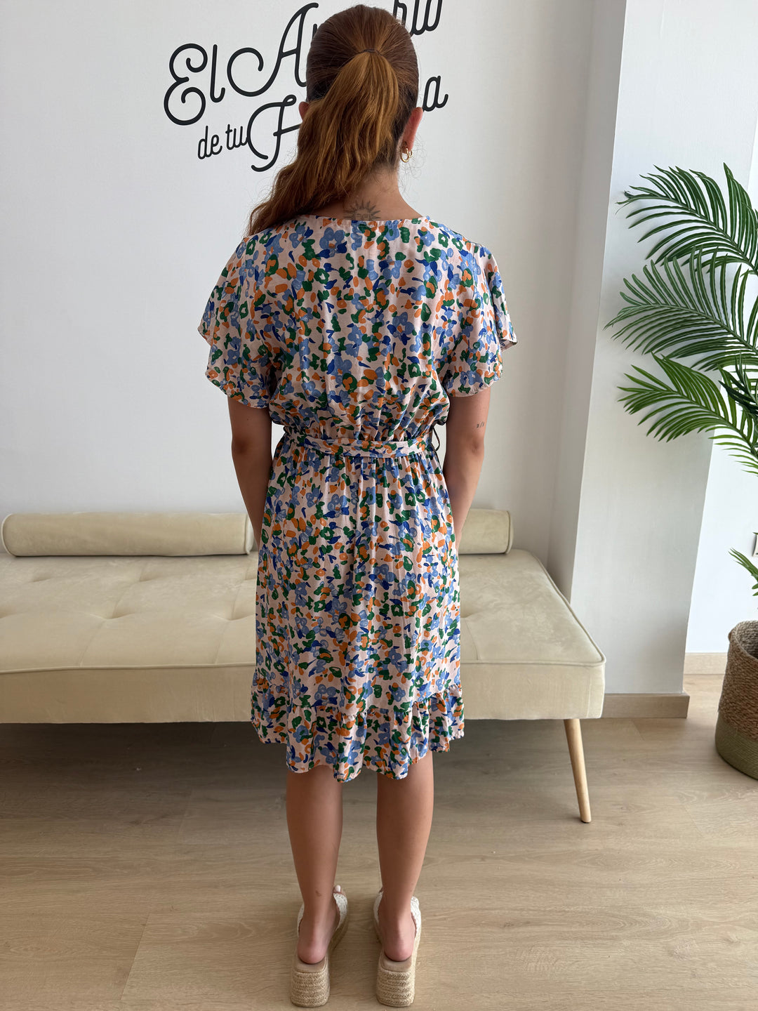 Vestido Nieves corto azul