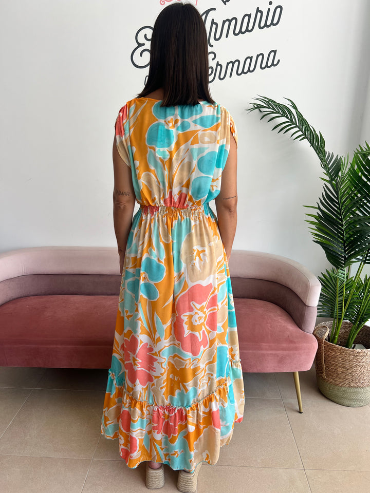 Vestido Calpe mostaza