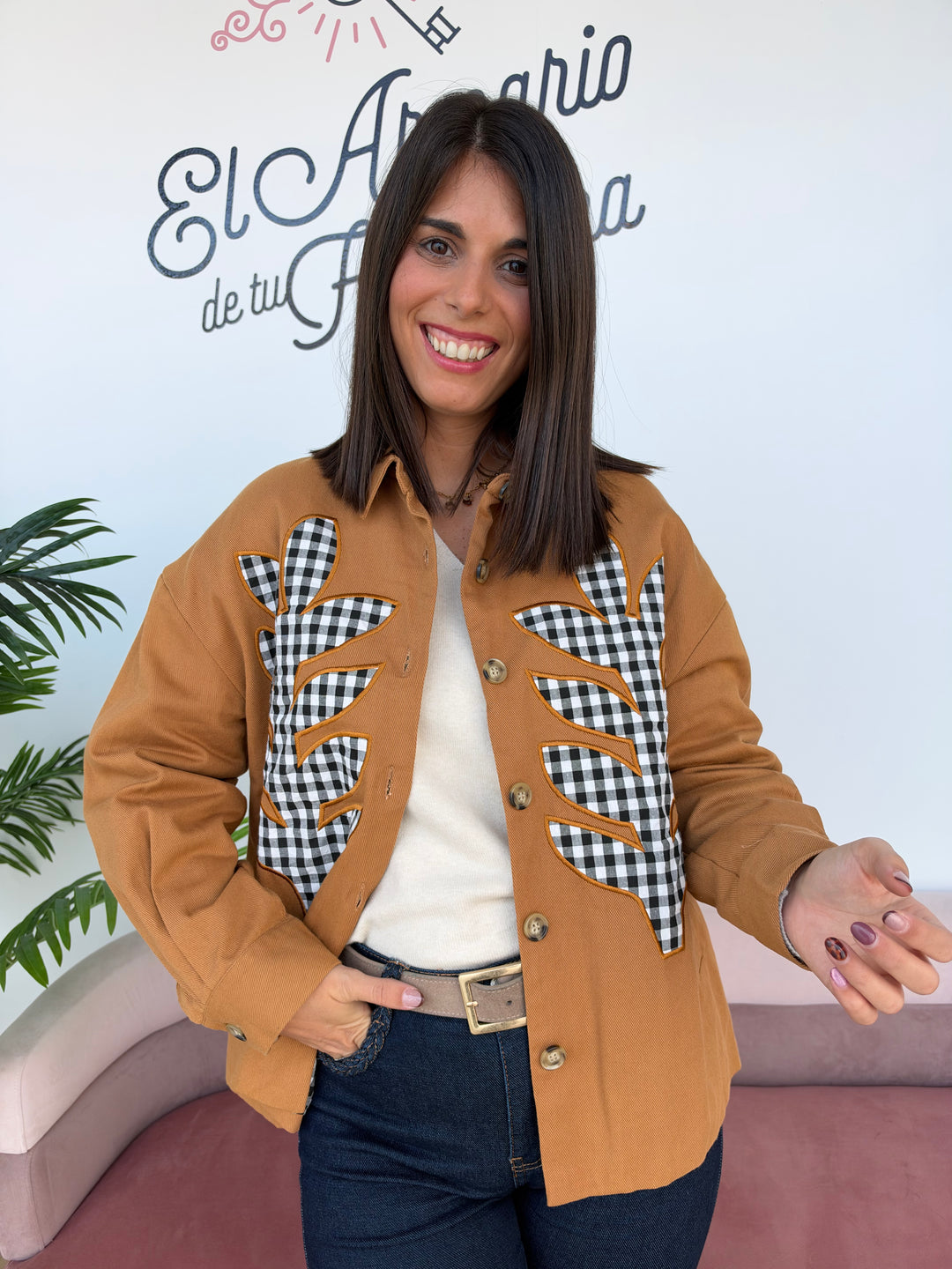 Chaqueta Marieta camel
