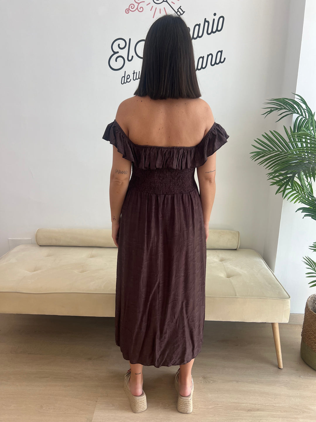 Vestido Leila marrón