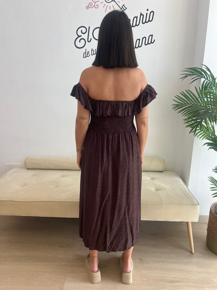 Vestido Leila marrón