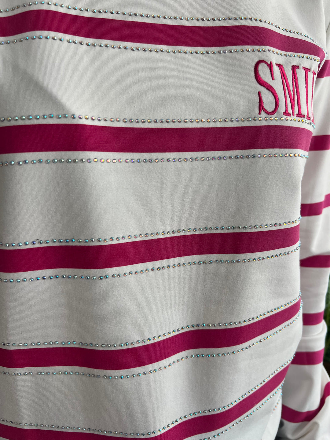 Sudadera Smile fucsia
