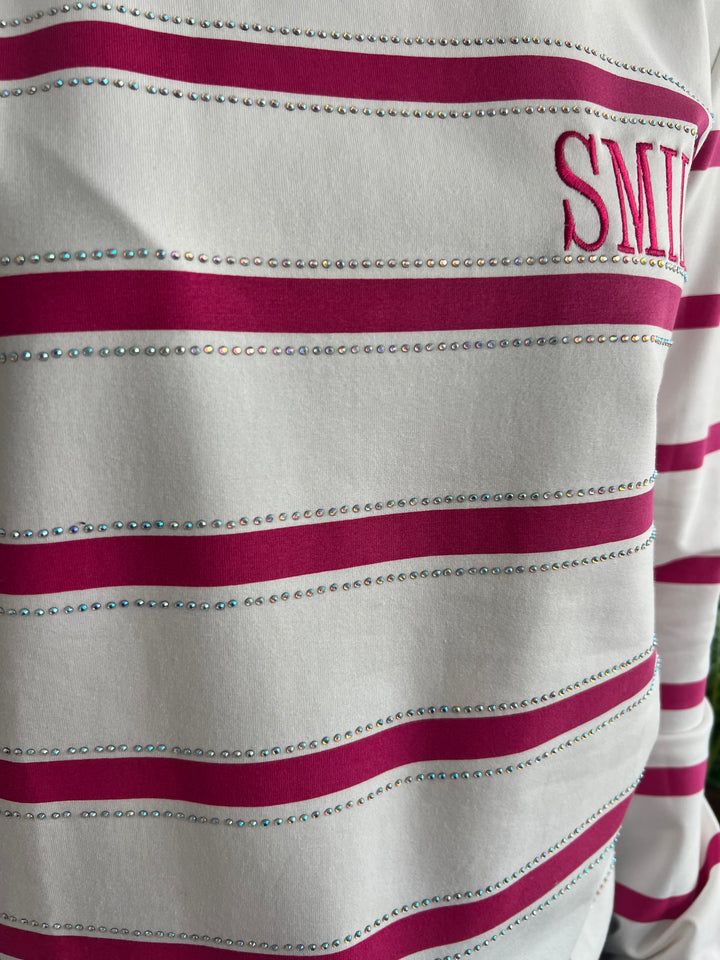 Sudadera Smile fucsia