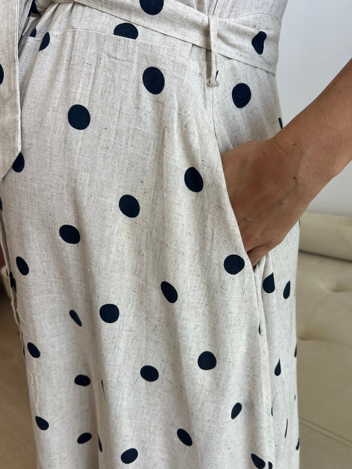 Vestido Oriana blanco roto
