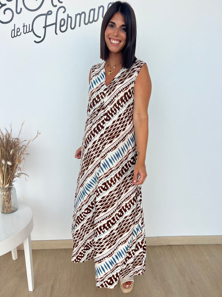 Vestido Noemí marrón