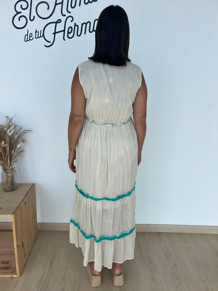 Vestido Shiva turquesa