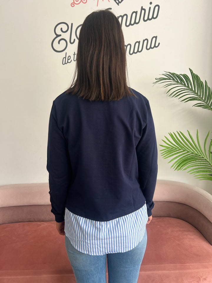 Sudadera Can’t azul marino