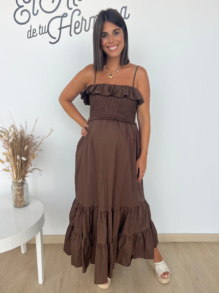 Vestido Lorena marrón