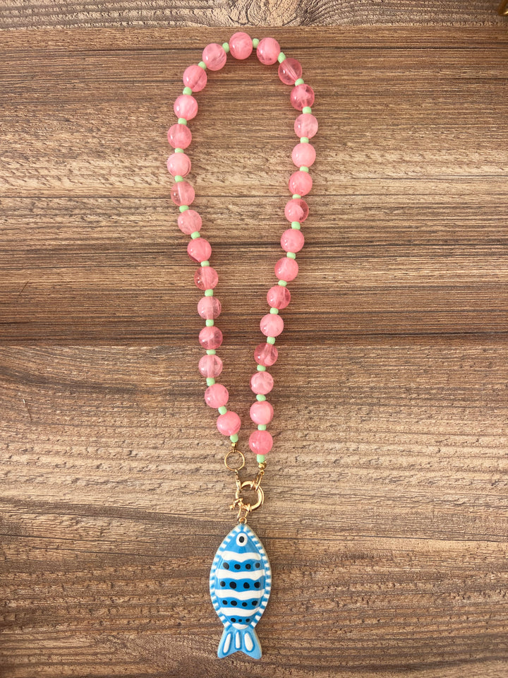 Collar Verano rosa
