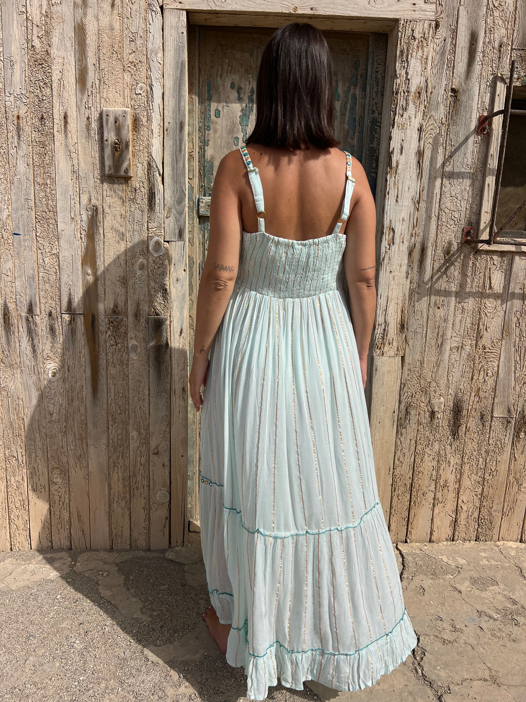 Vestido Holbox celeste