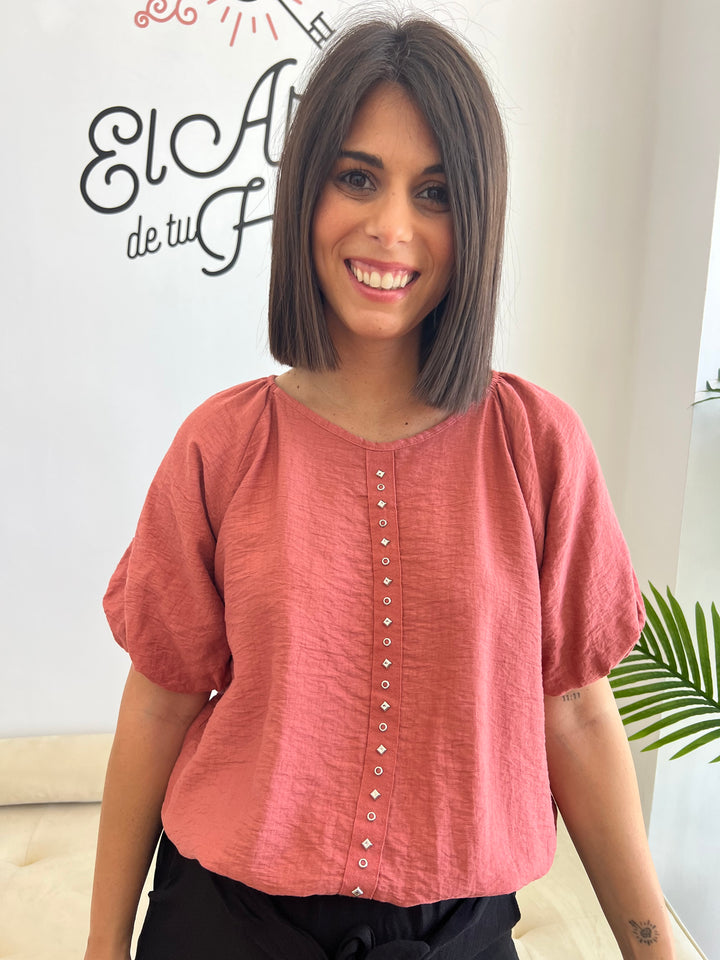 Blusa Chelo teja