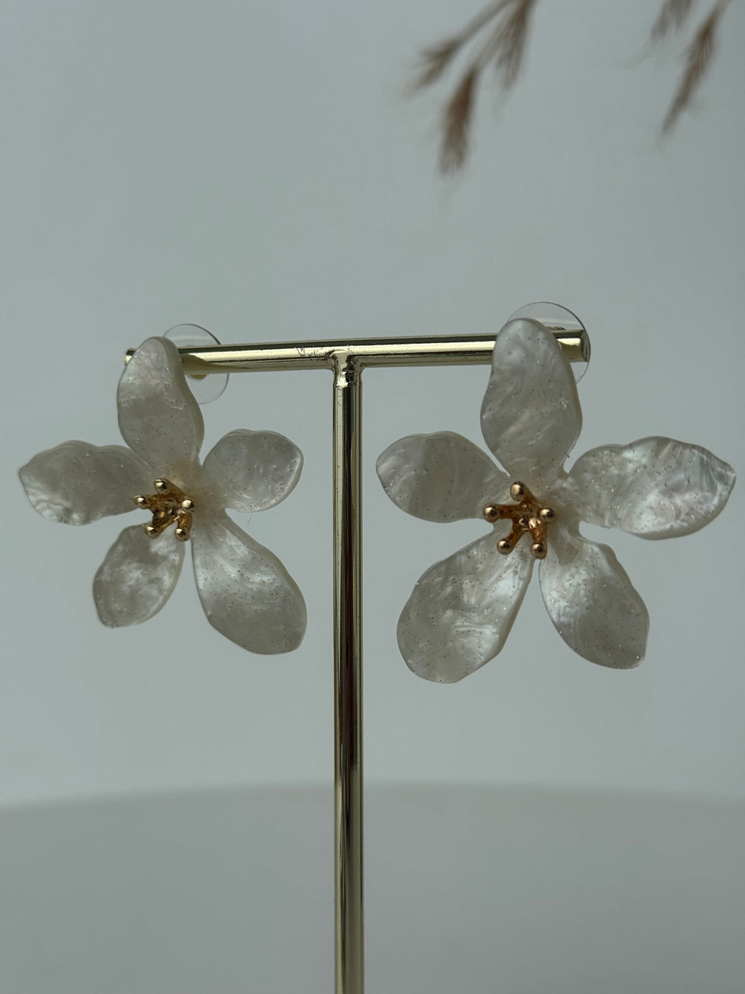 Pendientes Gia blanco(no acero)