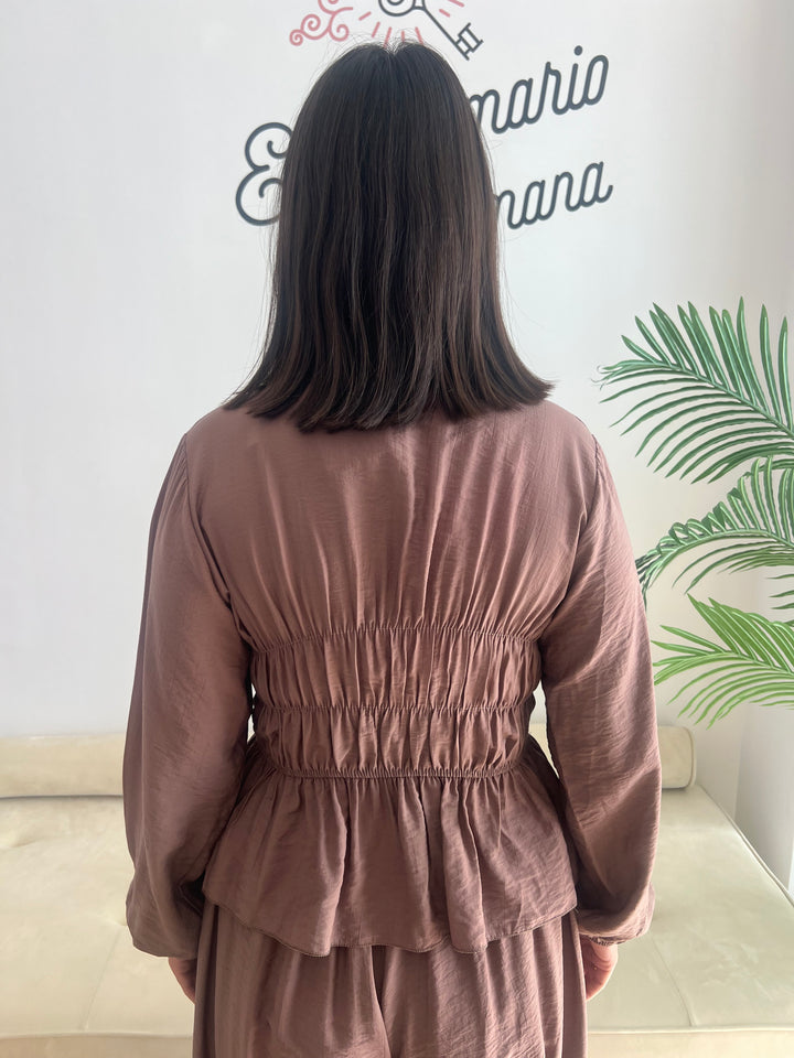 Blusa Malú caqui