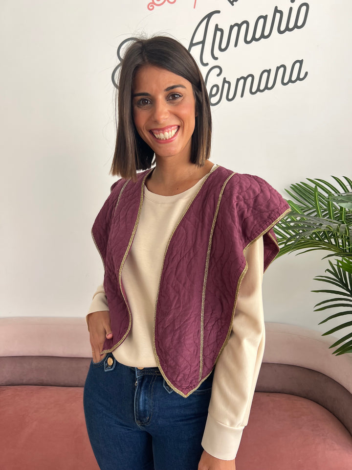 Chaleco Bimba berenjena