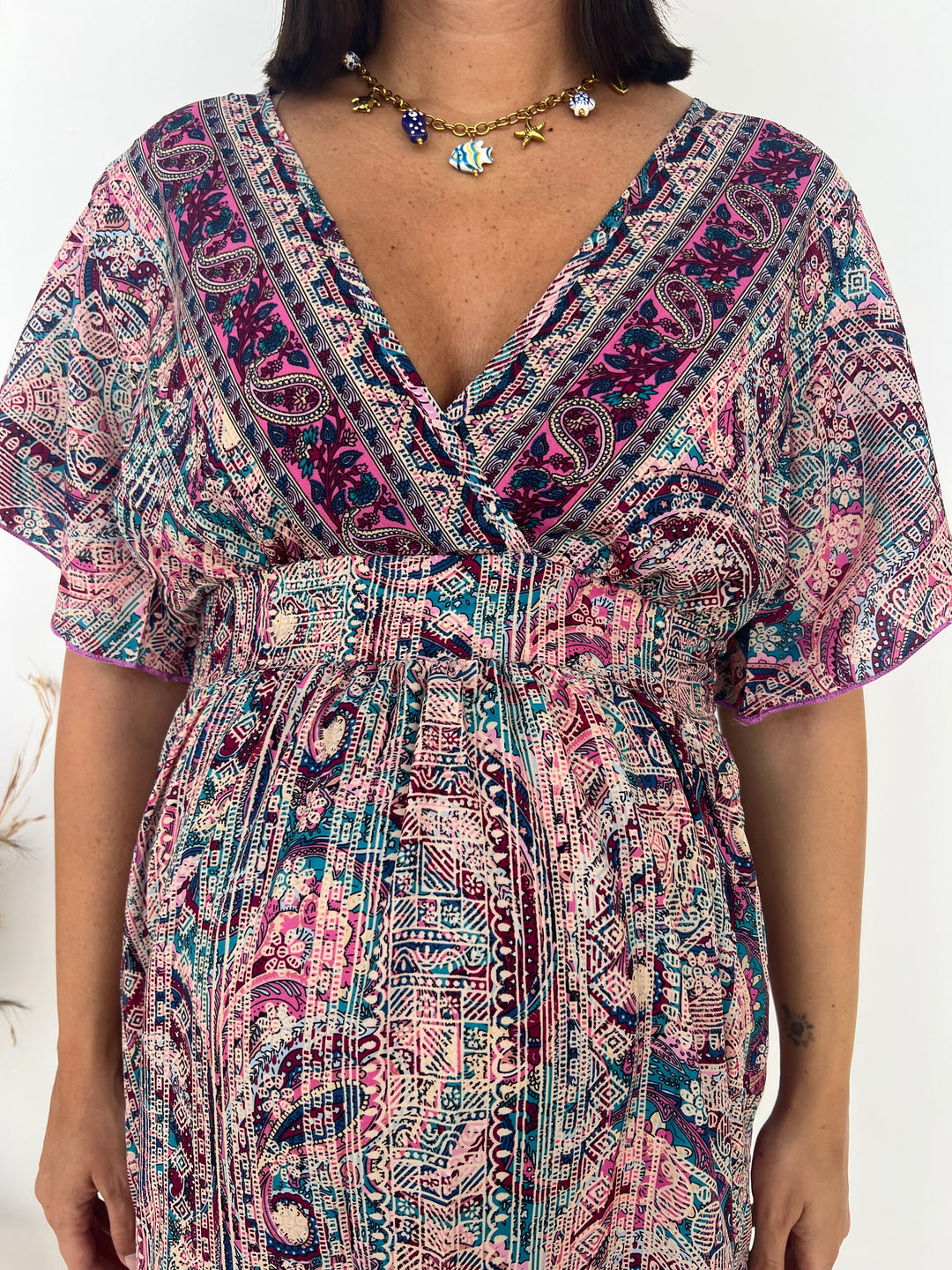 Vestido Vanesa fucsia