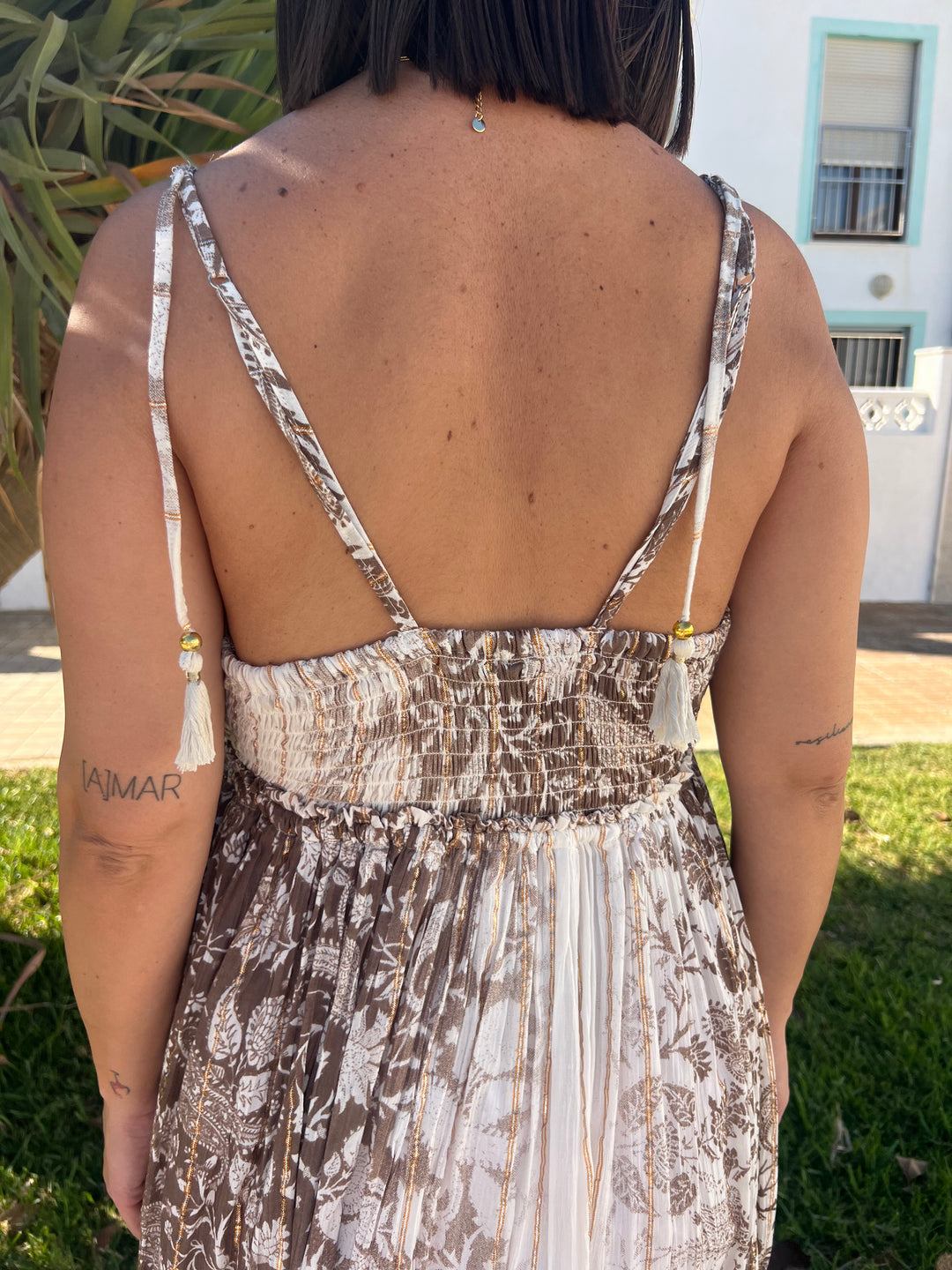Vestido Menorca marrón