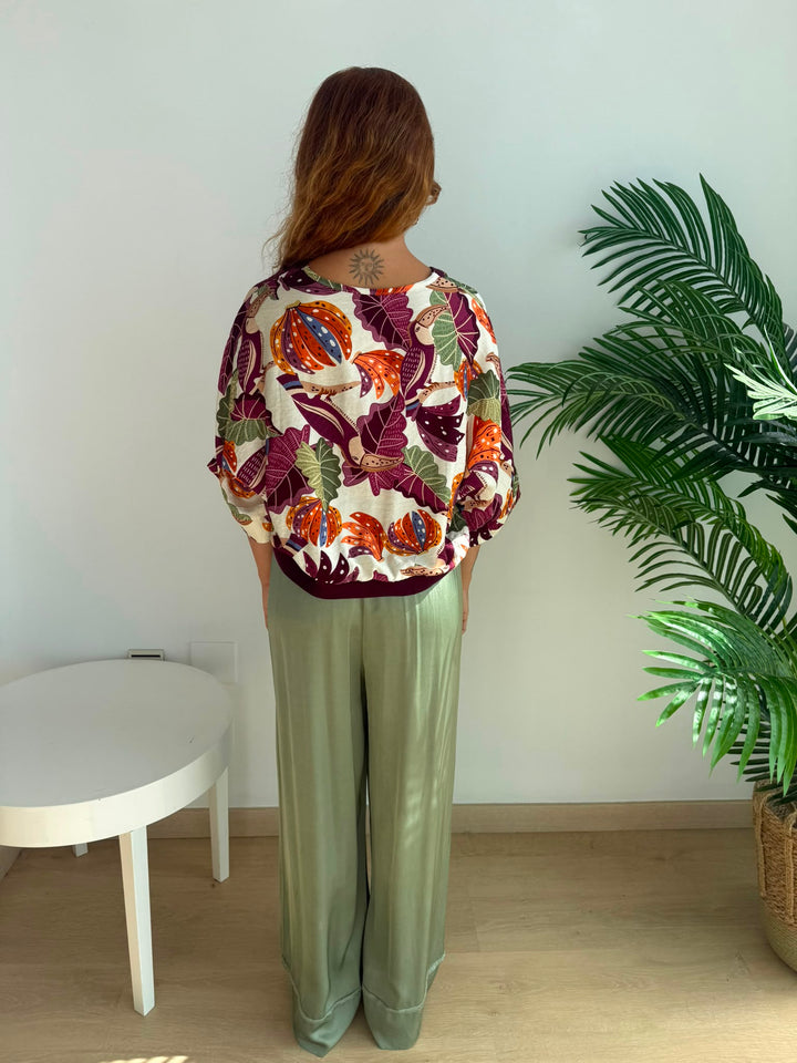Pantalón Carmina verde militar