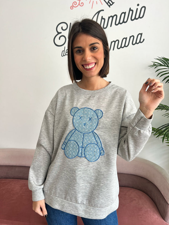 Sudadera Osito gris