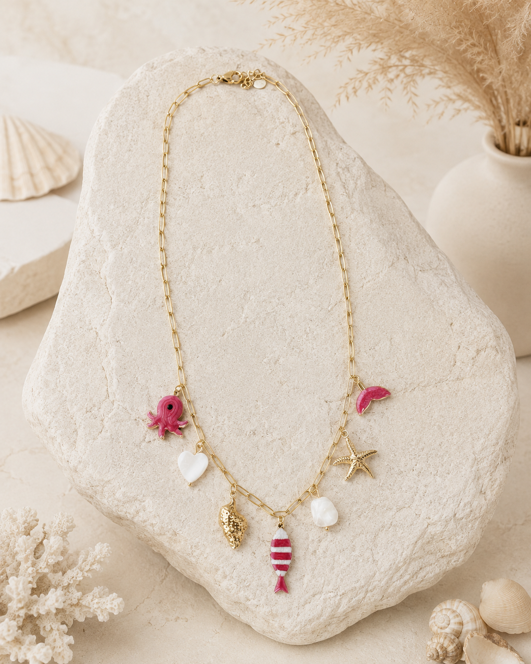 Collar Salitre rojo (acero)