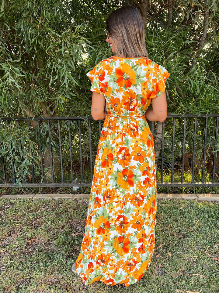 Vestido Virginia naranja