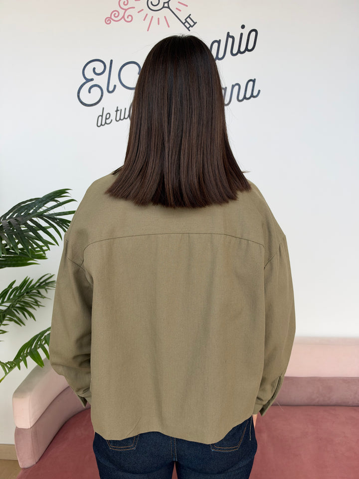 Chaqueta Roma verde militar