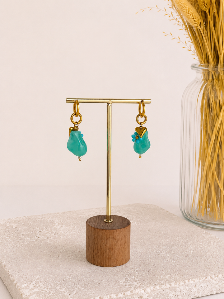 Pendientes Gema (acero)