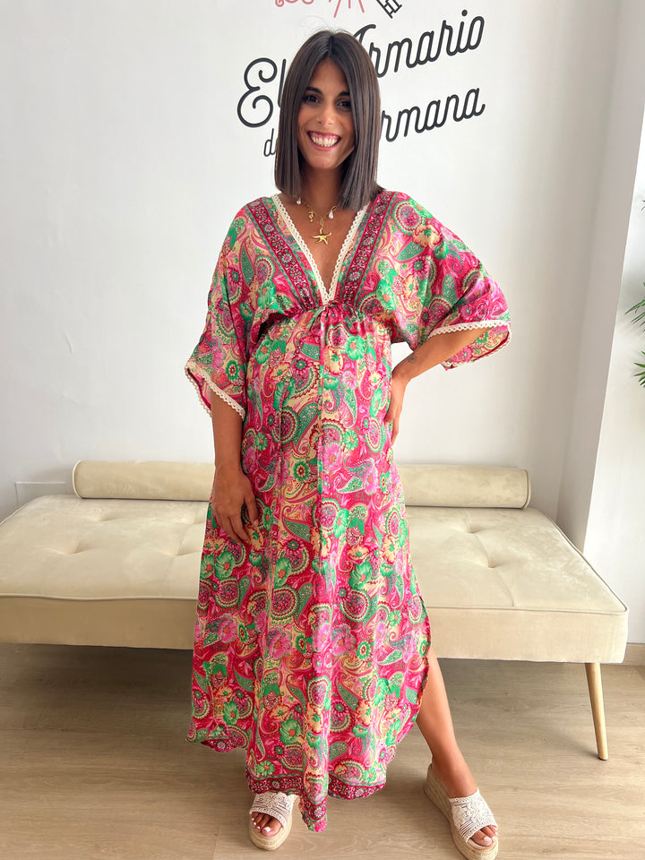 Vestido Tatiana Indio fucsia