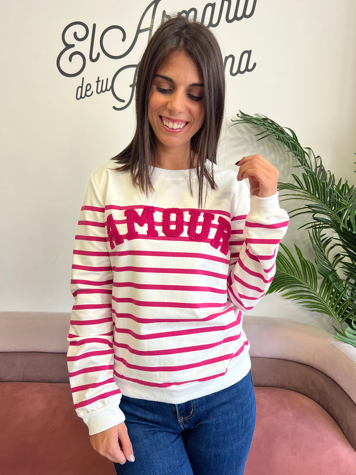 Sudadera Adela fucsia