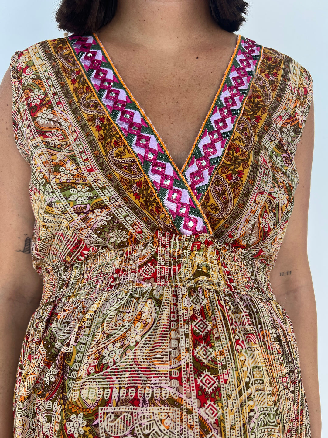 Vestido Layka mostaza