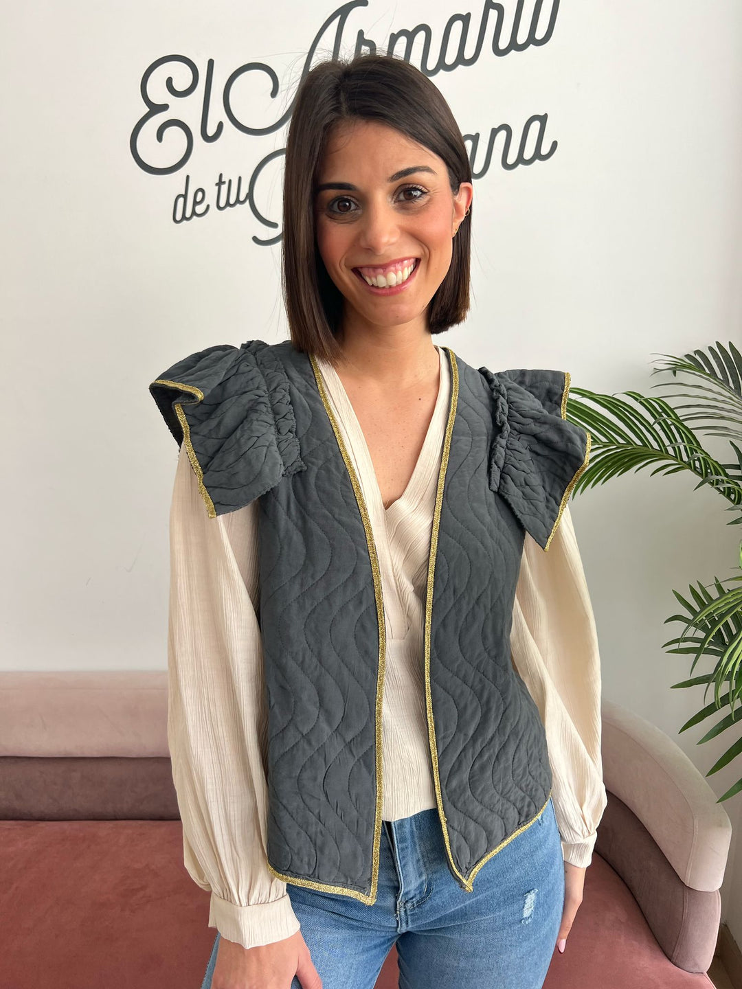 Chaleco Bibiana gris
