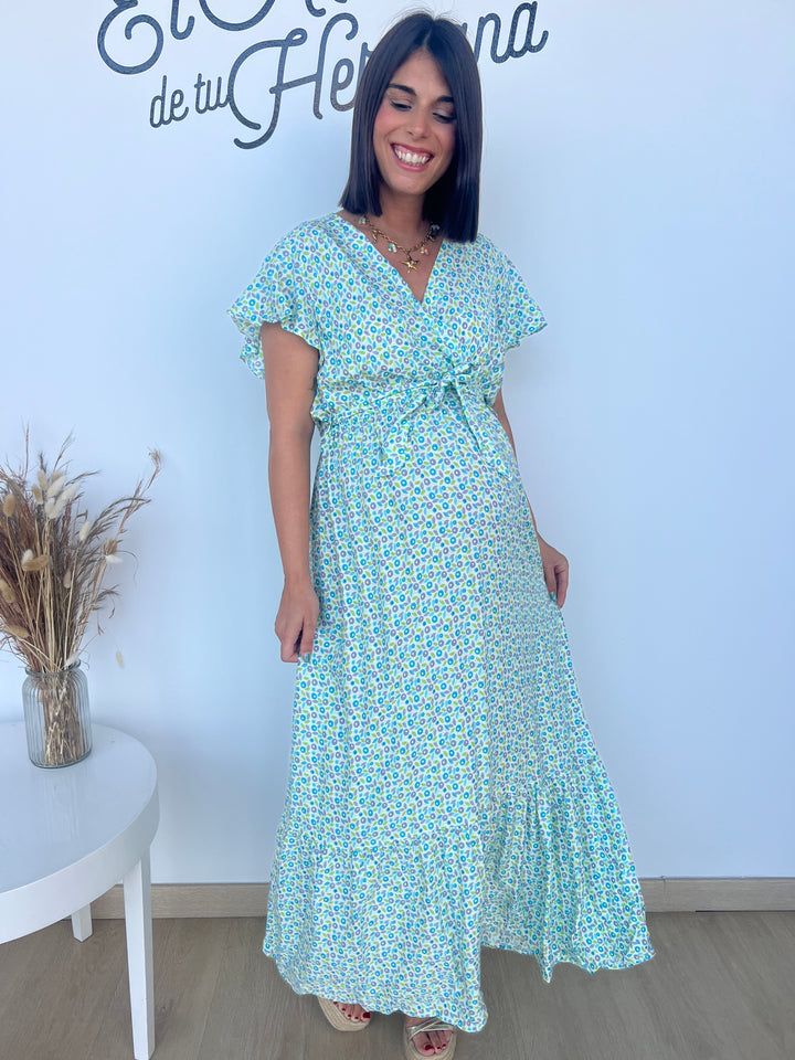 Vestido Sidney turquesa