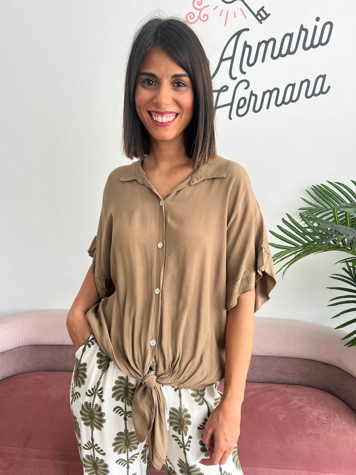 Camisa Kuky camel